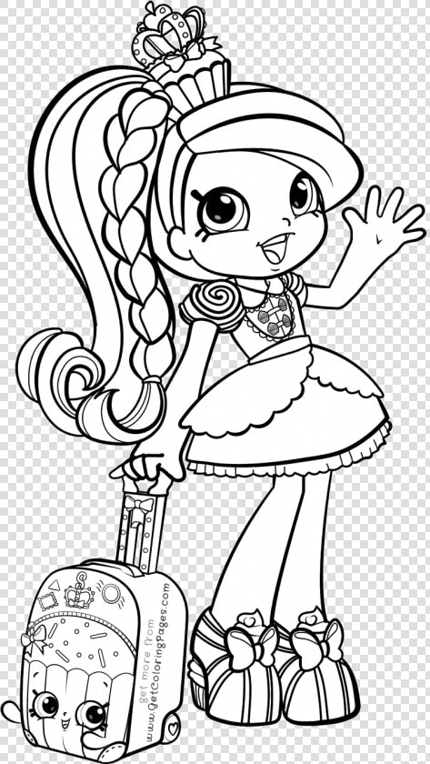 Coloring Pages Excelent Coloring Shopkins Pictures   Shopkins Girls Coloring Pages  HD Png DownloadTransparent PNG