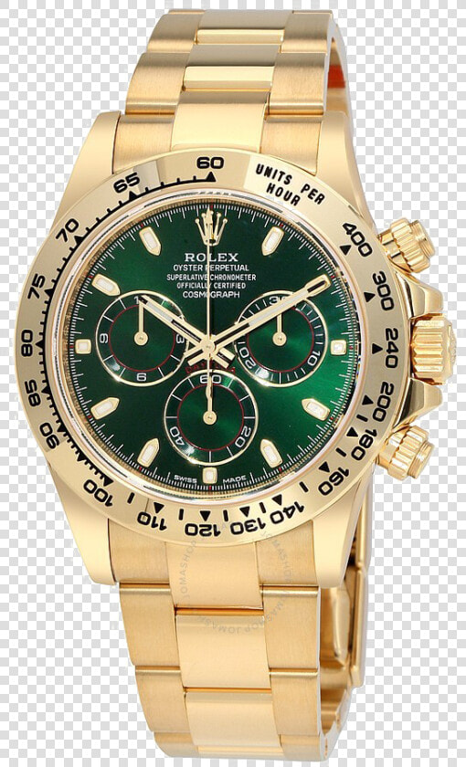 Rolex Png Page   Rolex Daytona Gold Green Dial  Transparent PngTransparent PNG