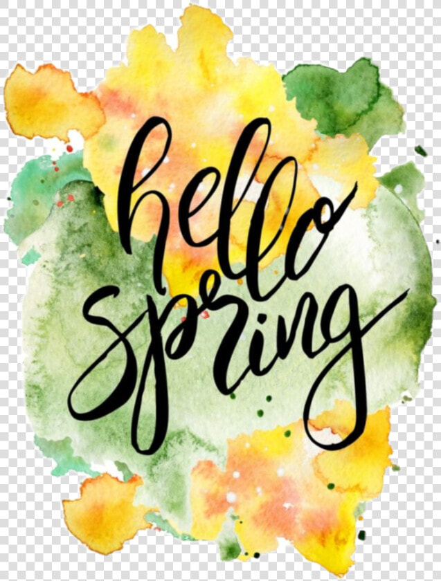  usewhitebackground  hello  spring  hellospring   Calligraphy  HD Png DownloadTransparent PNG