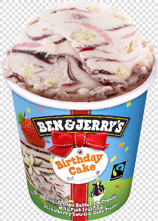 Ben And Jerrys Birthday Cake Ice Cream  HD Png DownloadTransparent PNG