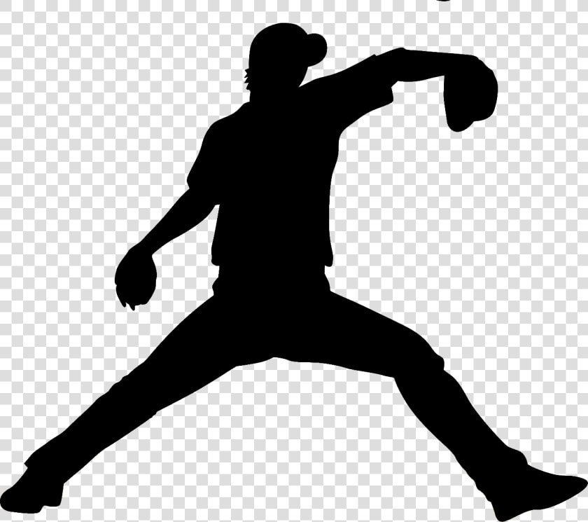 Baseball Player Batting Pitcher   Baseball Pitcher Silhouette Png  Transparent PngTransparent PNG