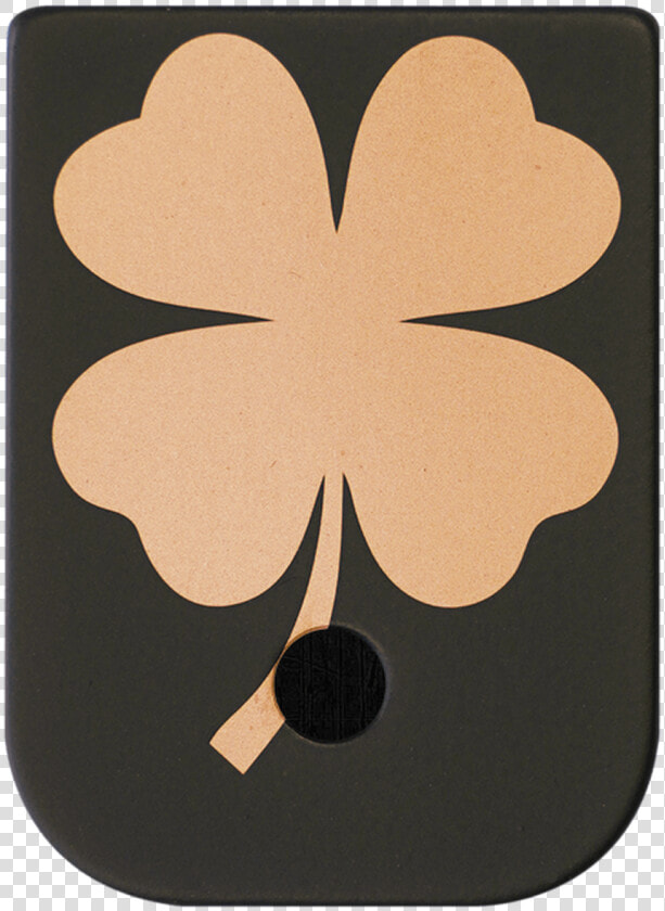 4 Leaf Clover Brass Black Traditional Finish Mag Plate  HD Png DownloadTransparent PNG