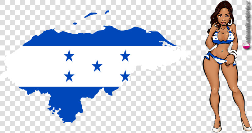 Honduras Flag Map  HD Png DownloadTransparent PNG