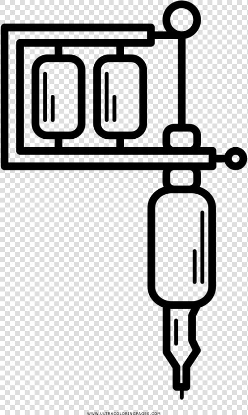 Transparent Tattoo Machine Png   Maquina De Tatuar Para Colorear  Png DownloadTransparent PNG