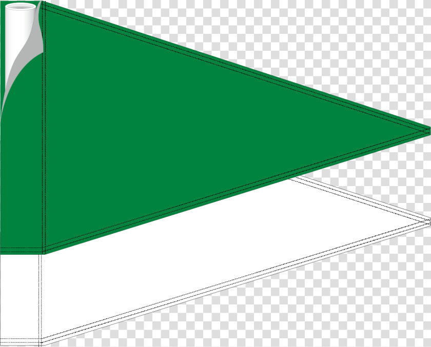 Double Pennant Putting Flag Green  amp  White Title Double  HD Png DownloadTransparent PNG