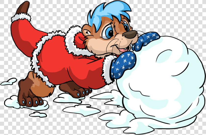 Snowball Fight Bouncy   Cartoon  HD Png DownloadTransparent PNG