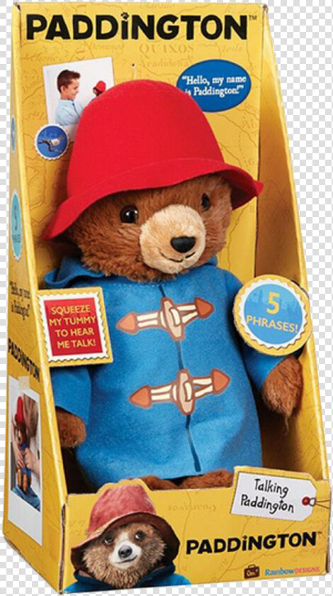 Talking Paddington The Bear Soft Toy 0   Paddington Bear Movie Toy  HD Png DownloadTransparent PNG