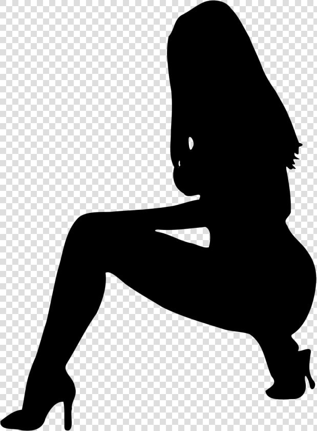 Woman Silhouette 52 Clip Arts   Sitting Woman Silhouette Shape  HD Png DownloadTransparent PNG