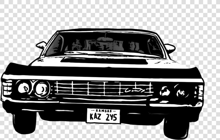 Transparent Supernatural Impala Png   Chevy Impala 1967 Supernatural Sticker  Png DownloadTransparent PNG