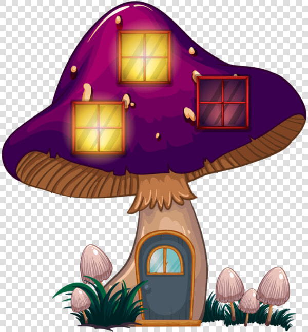 Champignons Png Tubes Color   Mushroom House Clipart Png  Transparent PngTransparent PNG