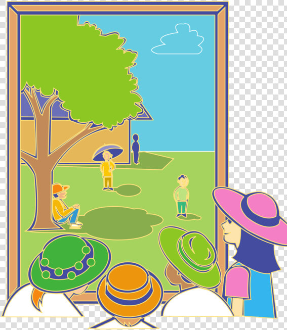 Play graphic Design square   Looking Out The Window Clipart  HD Png DownloadTransparent PNG