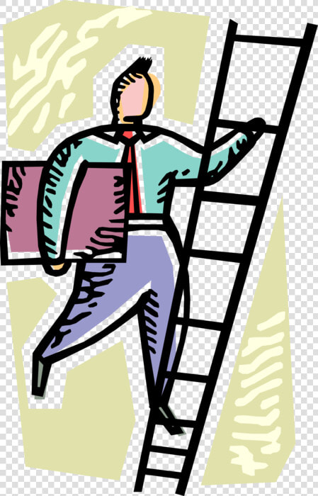 Vector Illustration Of Businessman Climbs Corporate  HD Png DownloadTransparent PNG