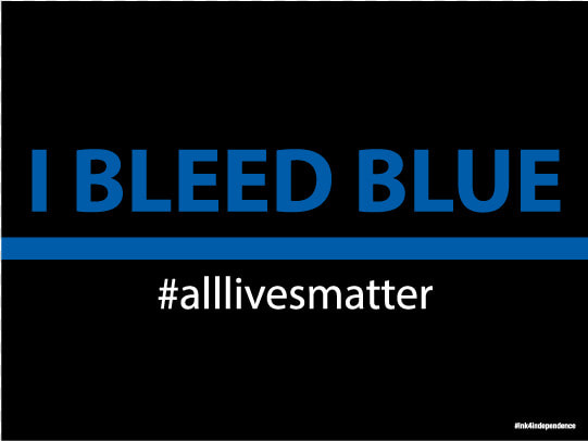 I Bleed Blue Solid Lawn Sign 24 X 18 Inch   Omar Little  HD Png DownloadTransparent PNG