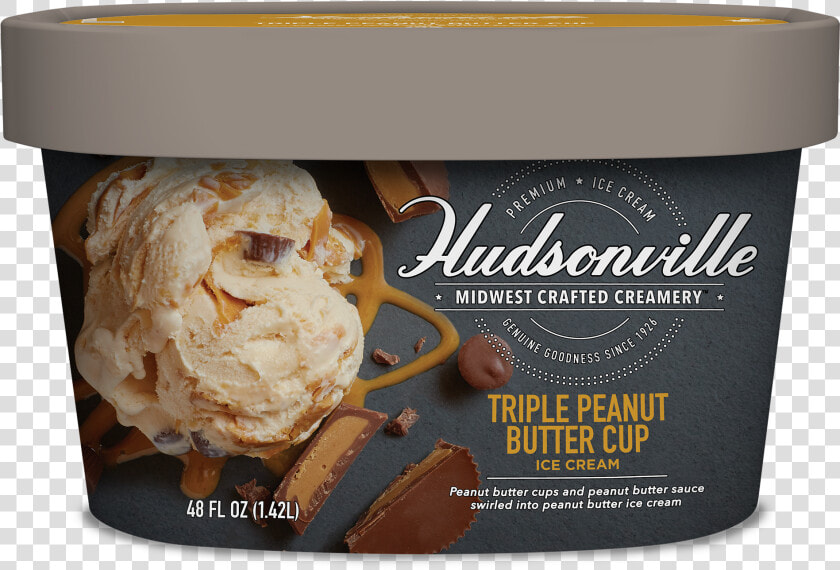 Triple Peanut Butter Cup Carton   Hudsonville Ice Cream Bananas Foster  HD Png DownloadTransparent PNG