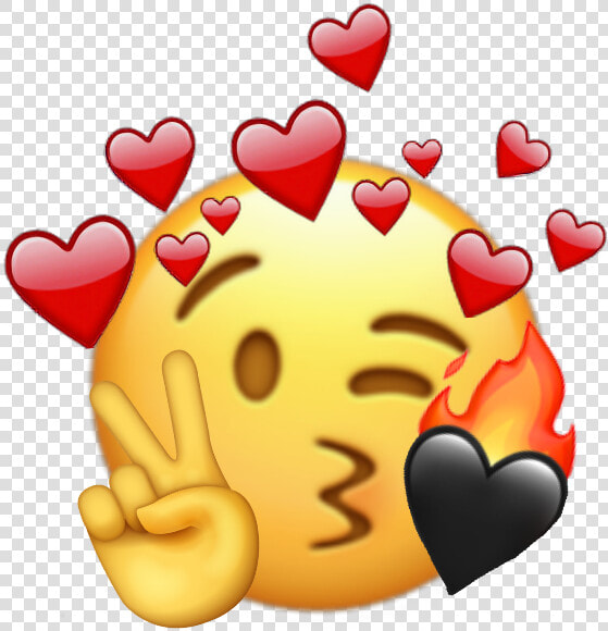 Emoji Iphone Sticker   Emoji Iphone Love Fire  HD Png DownloadTransparent PNG