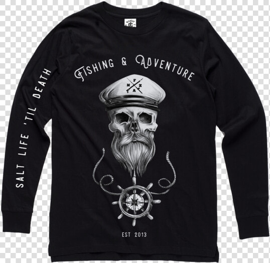 Salt Life Til Death Long Sleeve Tee   T shirt  HD Png DownloadTransparent PNG