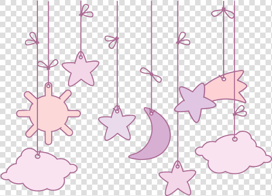 Estrellas Colgadas De Color   Estrellitas Colgadas  HD Png DownloadTransparent PNG