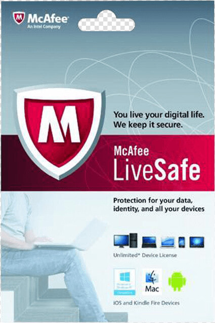 Livesafe™  Unlimited Device   1 Year   Antivirus Mcafee Live Safe  HD Png DownloadTransparent PNG