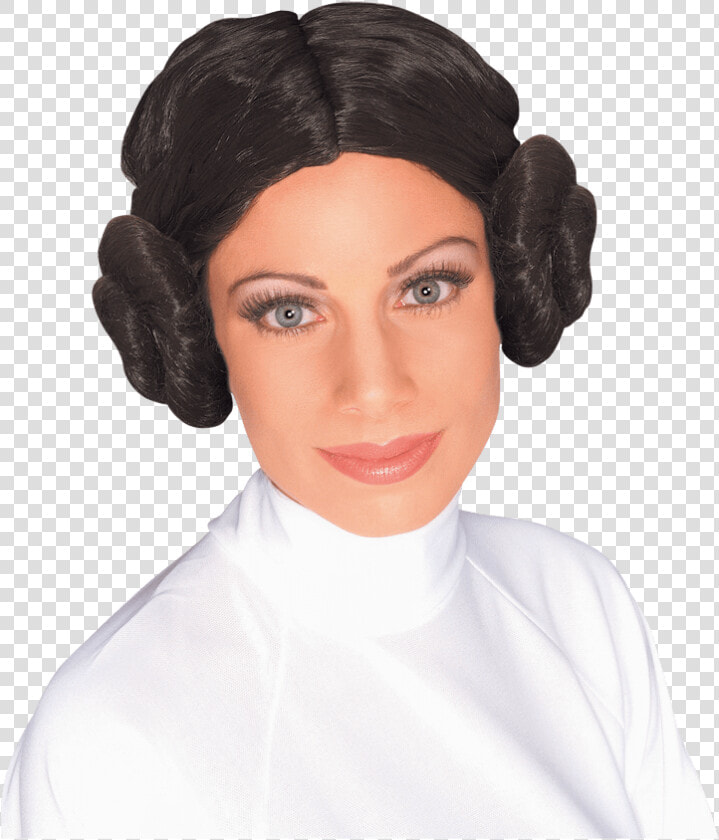 Adult Princess Leia Wig   Princesa Leia  HD Png DownloadTransparent PNG