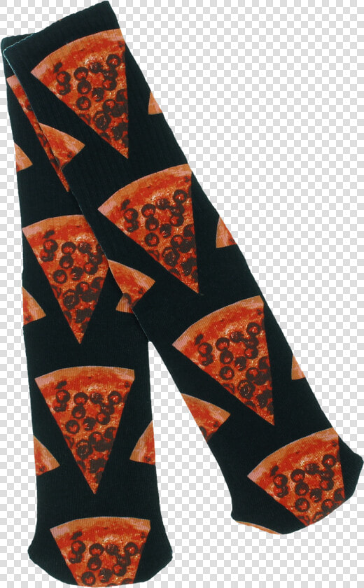 Skate Mental Pizza Slice Socks Black   Motif  HD Png DownloadTransparent PNG