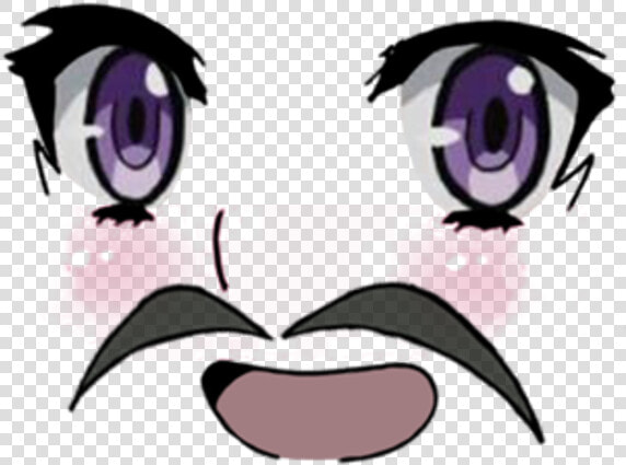 Face Purple Eye Nose Violet Head Organ   Anime Girl Face Transparent  HD Png DownloadTransparent PNG