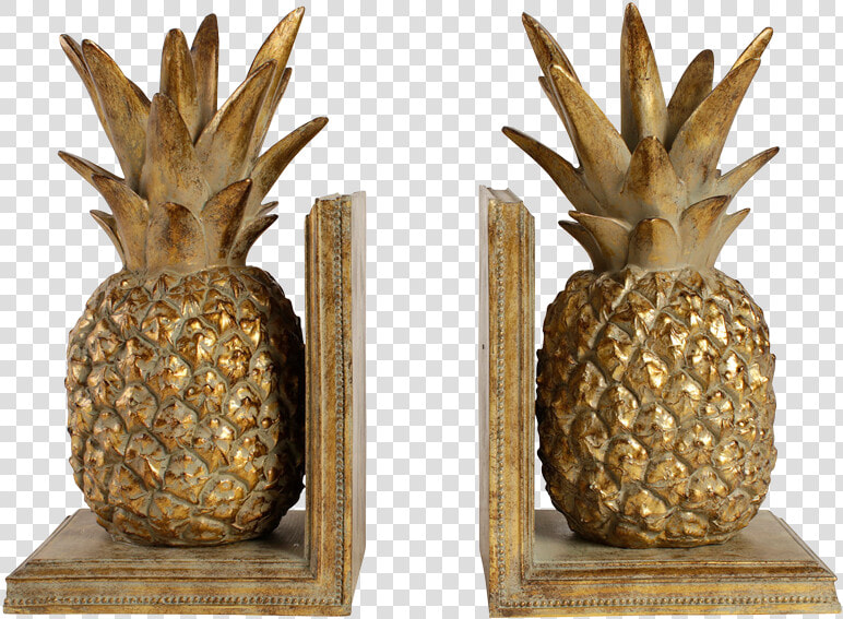 Côté Table Gold Pineapple Book Ends   Pineapple  HD Png DownloadTransparent PNG