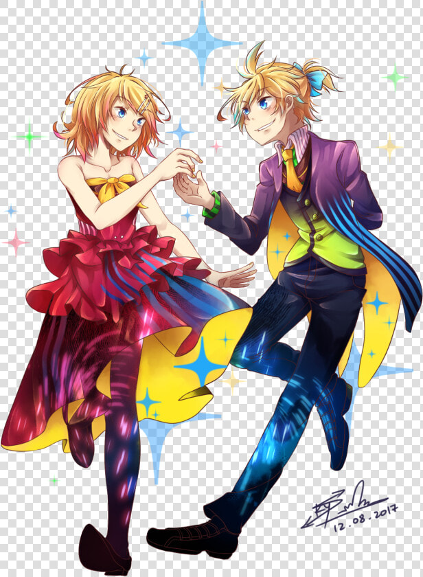 “happy 10th Anniversary Rin  amp  Len this Was My Piece   Villains  amp  Heroes Side V  HD Png DownloadTransparent PNG