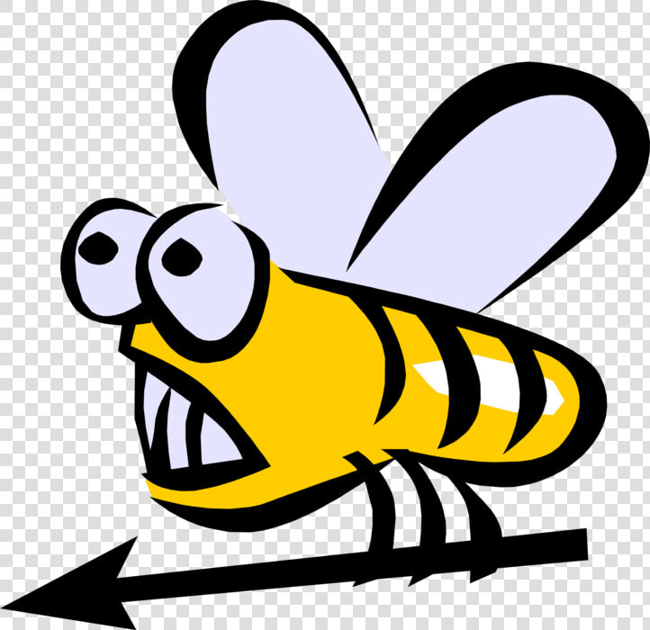 Vector Illustration Of Bumblebee Bumble Bee Honeybee   Bee  HD Png DownloadTransparent PNG