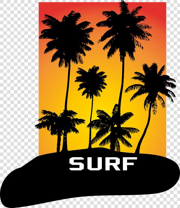 Palms  Vector  Silhouette  Sunset   Palmas Silueta En Png  Transparent PngTransparent PNG