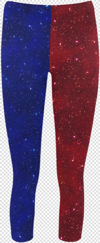 Sparkling Red And Blue Capri Legging  HD Png DownloadTransparent PNG