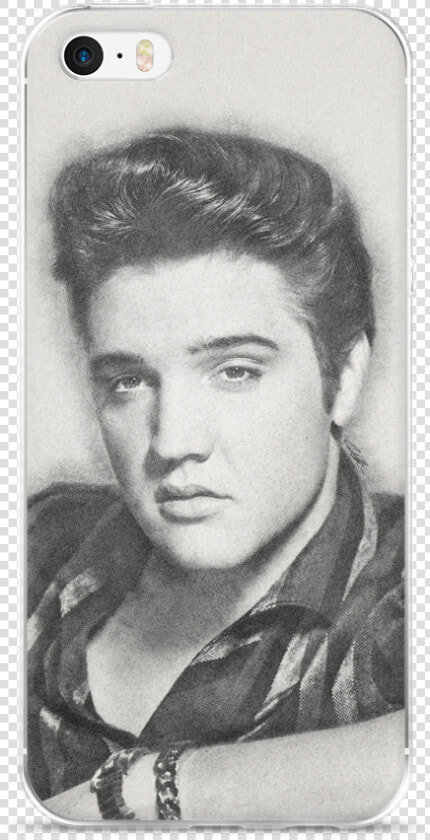 Elvis Mockup Back Iphone 55sse Original   Elvis Presley Portrait Colour  HD Png DownloadTransparent PNG