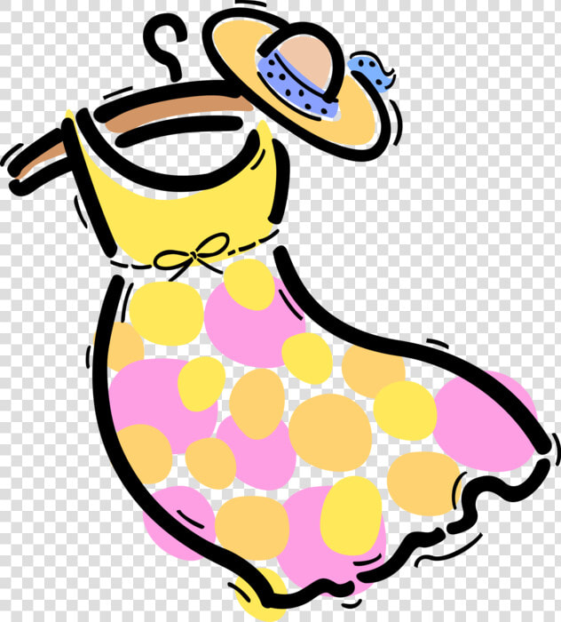 Vector Illustration Of Dress Clothing Garment On Clothes   Textile Clip Art  HD Png DownloadTransparent PNG