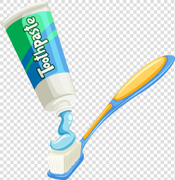 Tooth Paste On Brush Clipart   Clip Art Toothbrush Paste  HD Png DownloadTransparent PNG