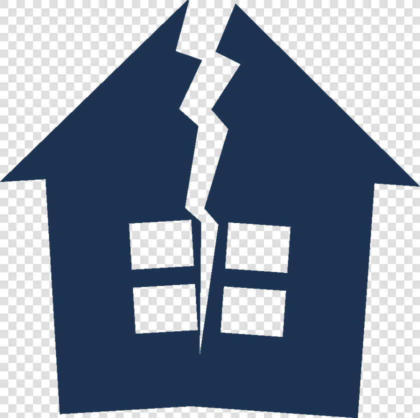 Transparent Divorce Png   Broken House Icon  Png DownloadTransparent PNG