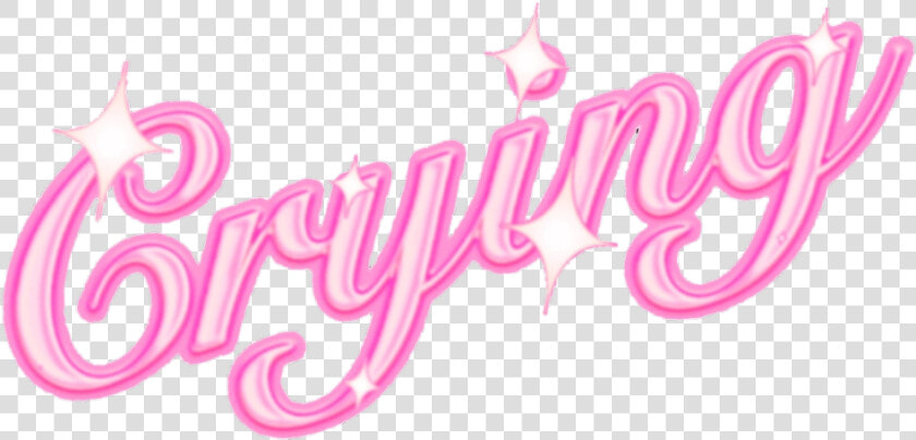  crying  cry  crybaby  sugarbaby  pink  aestheticpink   Calligraphy  HD Png DownloadTransparent PNG