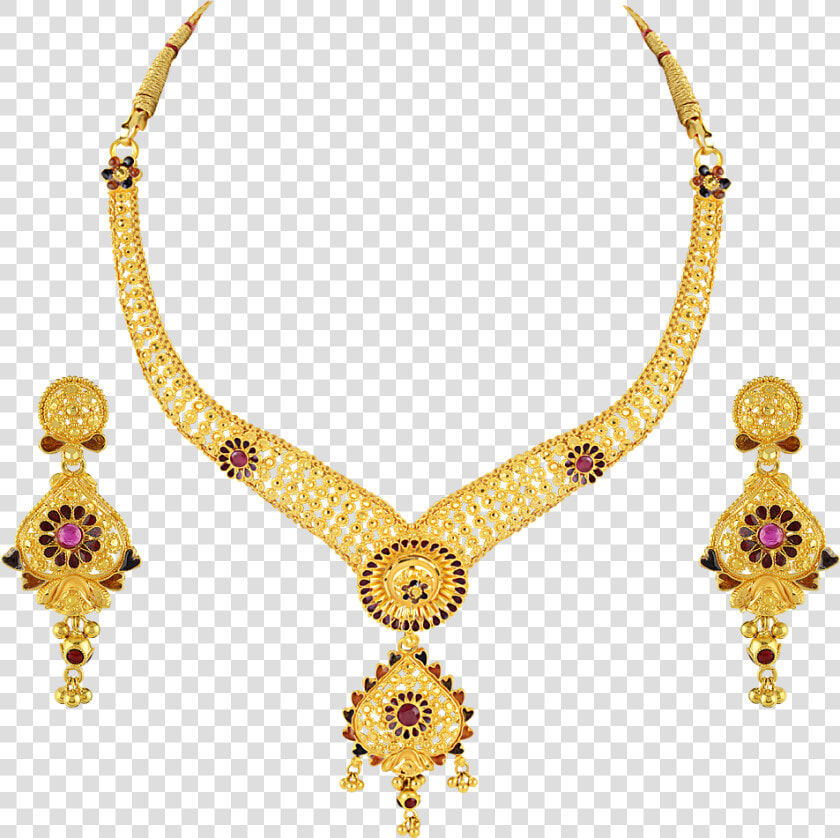 Necklace  Earring  Gold  Jewellery Png Image With Transparent   Jewelry Image Hd Png  Png DownloadTransparent PNG