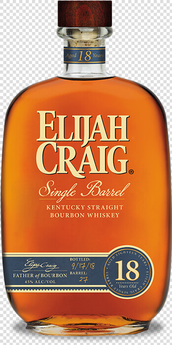 Elijah Craig 18 Year 2018  HD Png DownloadTransparent PNG