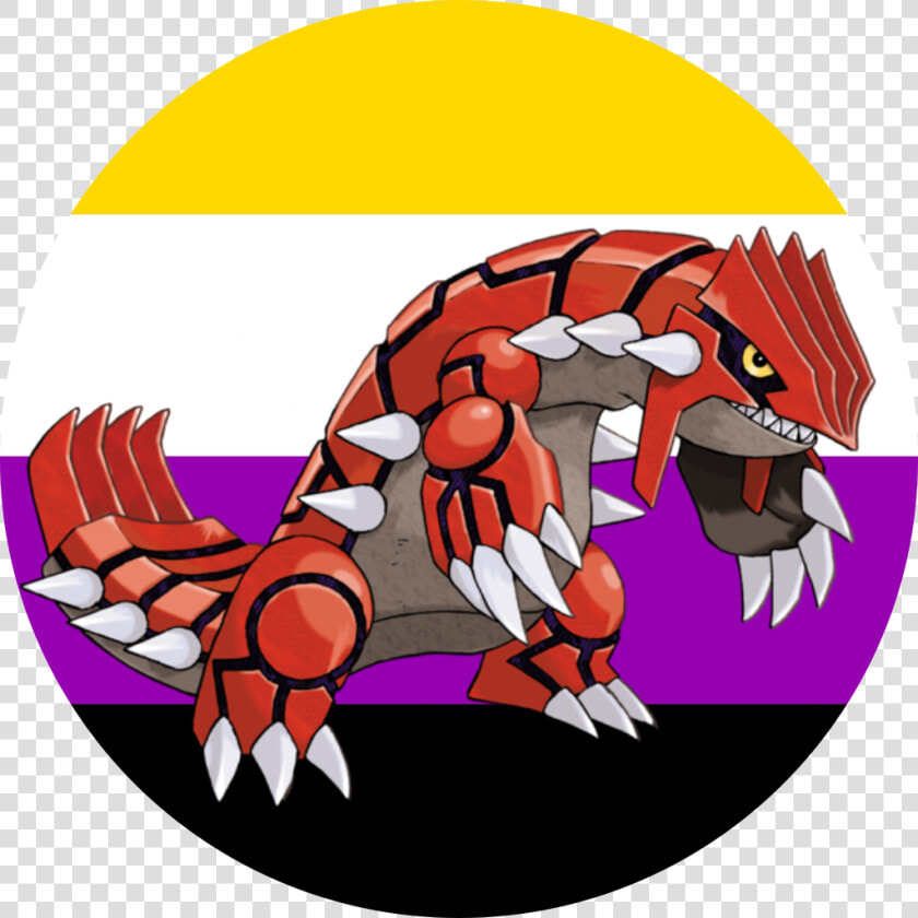  nonbinary Pride Icon  groudon kyogre primal Groudon primal   Pokemon Top 10 Legendary  HD Png DownloadTransparent PNG