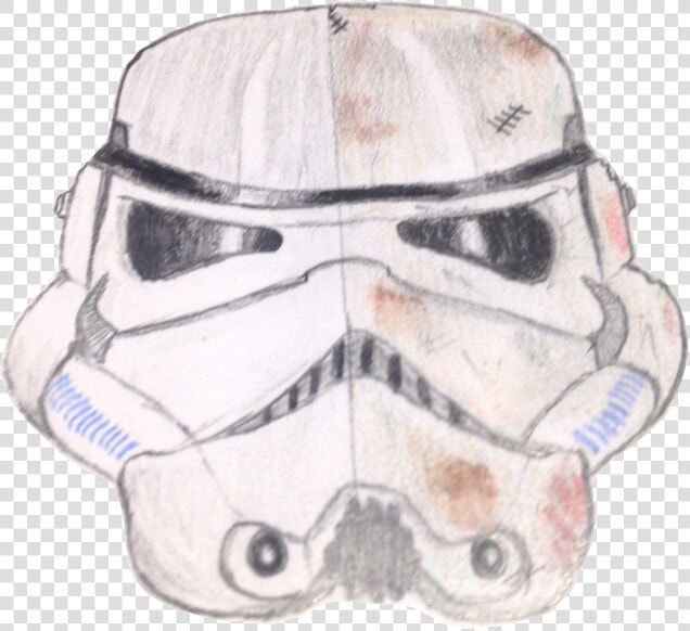  myphoto  mydrawing  halfhalf  stormtrooper  starwars   Sketch  HD Png DownloadTransparent PNG