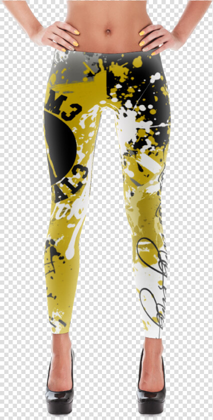 Ff Gold Splatter Leggings   Body Painted Leggings  HD Png DownloadTransparent PNG