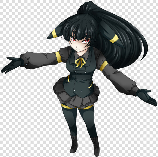 Pokemon Reader Shiny Transparent Umbreon Human Graphic   Pokemon Human Form Umbreon  HD Png DownloadTransparent PNG