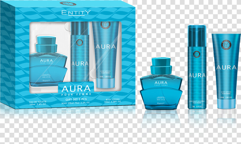 Aura Women 100ml Edt 3pcs   Cosmetics  HD Png DownloadTransparent PNG