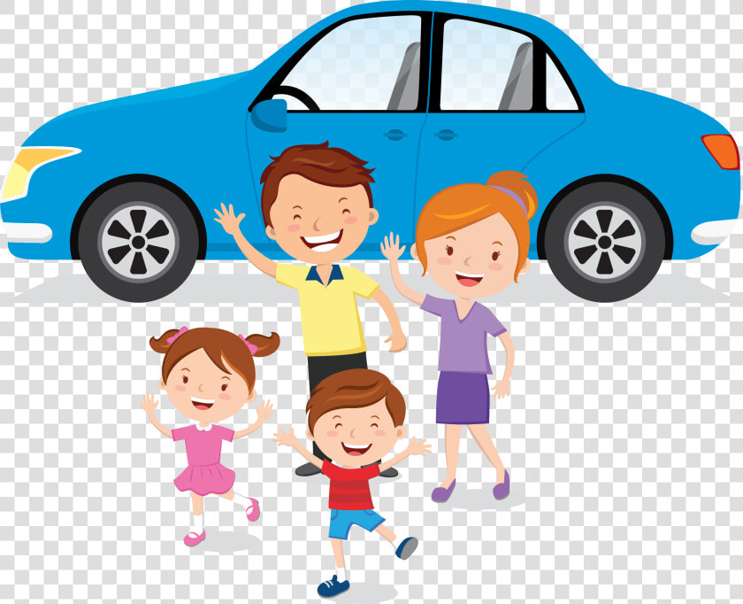 Family Car Vectors Png   Png Download   Family Car Driving Clipart  Transparent PngTransparent PNG