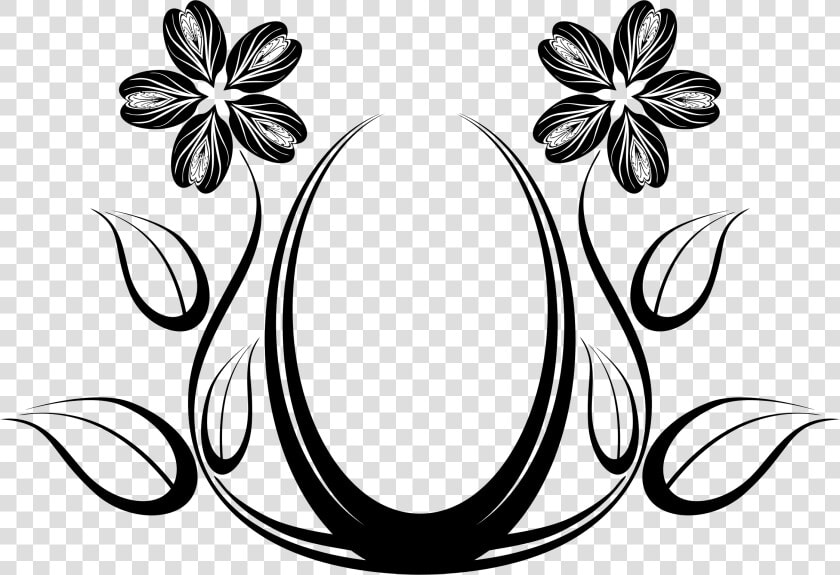 Clip Art Abstract Flower Clipart   Line Art Flower Designs  HD Png DownloadTransparent PNG