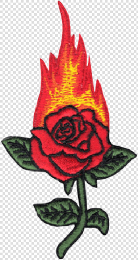  red  rose  fair  green  flower  tumblr  freetoedit   Rose On Fire Drawing  HD Png DownloadTransparent PNG