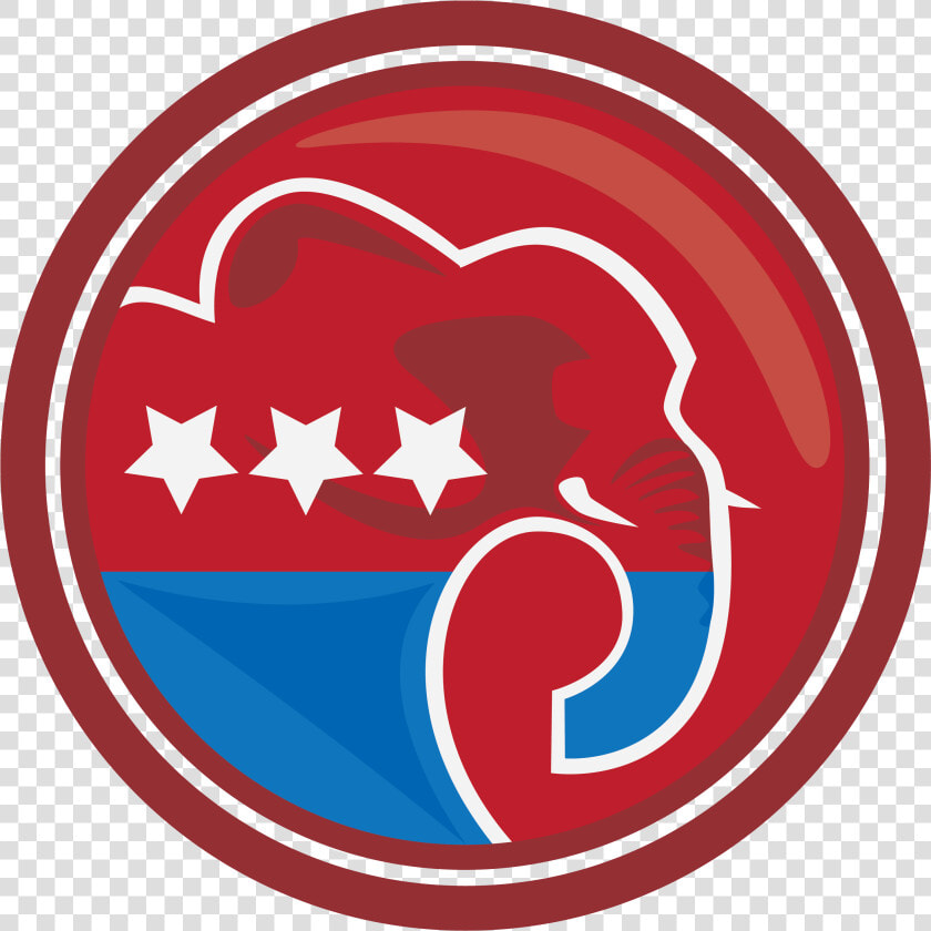 Republican Party Elephant   Republican Elephant Red Background  HD Png DownloadTransparent PNG