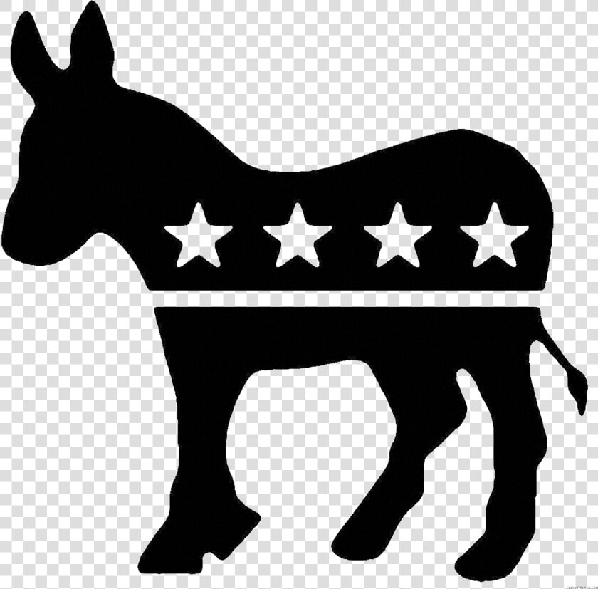 Donkey United States Democratic Party Political Party   Democrat Black And White  HD Png DownloadTransparent PNG