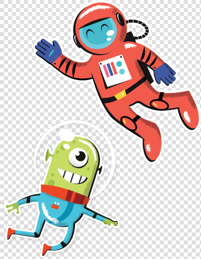 Transparent Kid Astronaut Clipart   Alien In Astronaut Cartoon  HD Png DownloadTransparent PNG