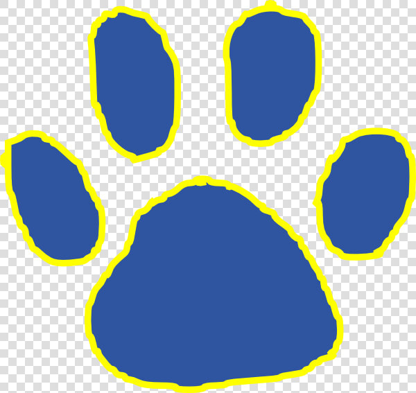 Tiger Paw Svg Clip Arts Download   Blue Tiger Paw Print  HD Png DownloadTransparent PNG