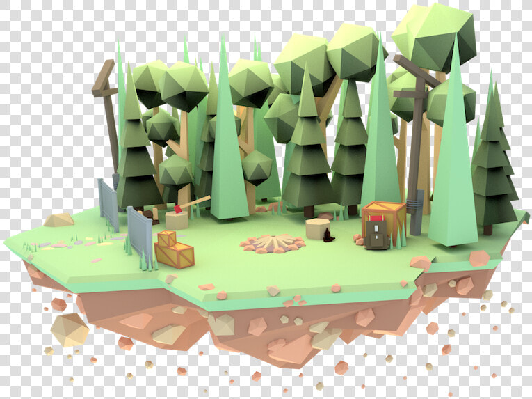 Fireside Floating Island Camping Floating Island Blender  HD Png DownloadTransparent PNG